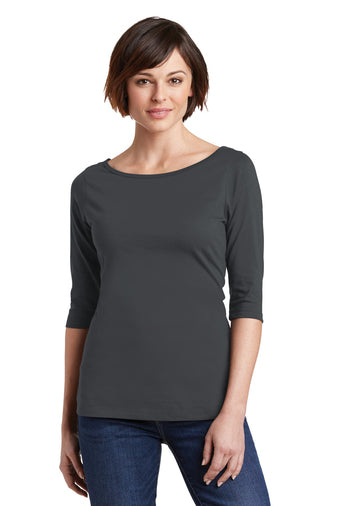District Made® Ladies Perfect Weight® 3/4-Sleeve Tee