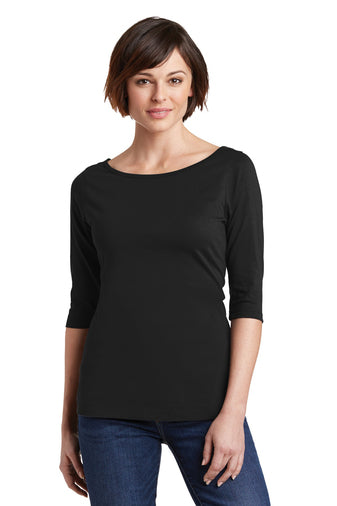 District Made® Ladies Perfect Weight® 3/4-Sleeve Tee