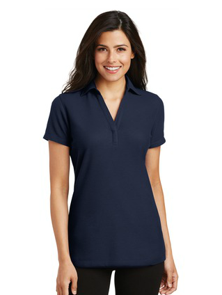 Port Authority Ladies Silk Touch™ Y-Neck Polo