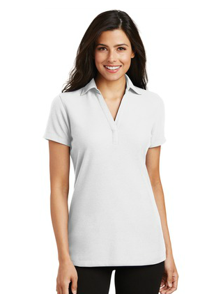 Port Authority Ladies Silk Touch™ Y-Neck Polo